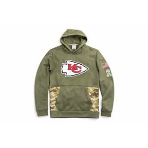 Nike NFL Chiefs Therma-Fit Hoodie XL‎ Camo Patch American Flag Football